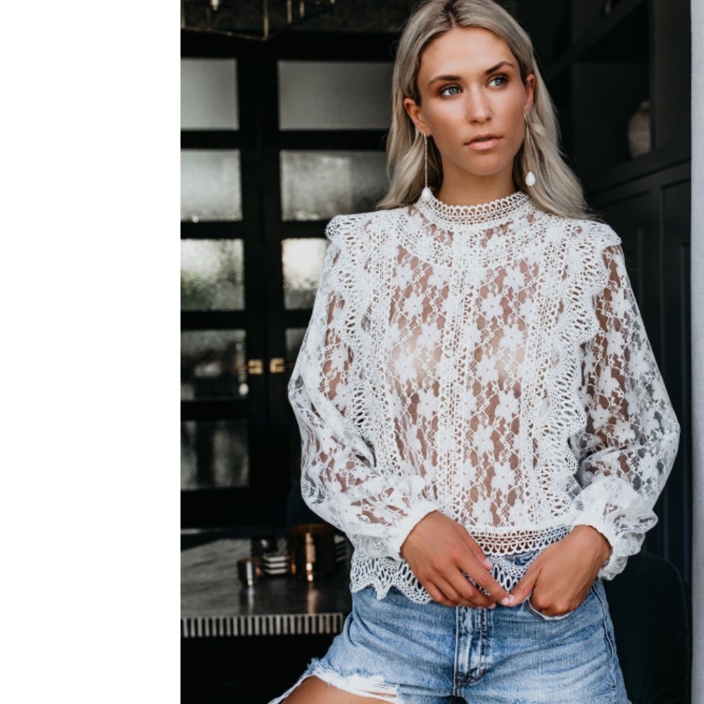 NAOMI  Lace Blouse - Picture 6 of 8